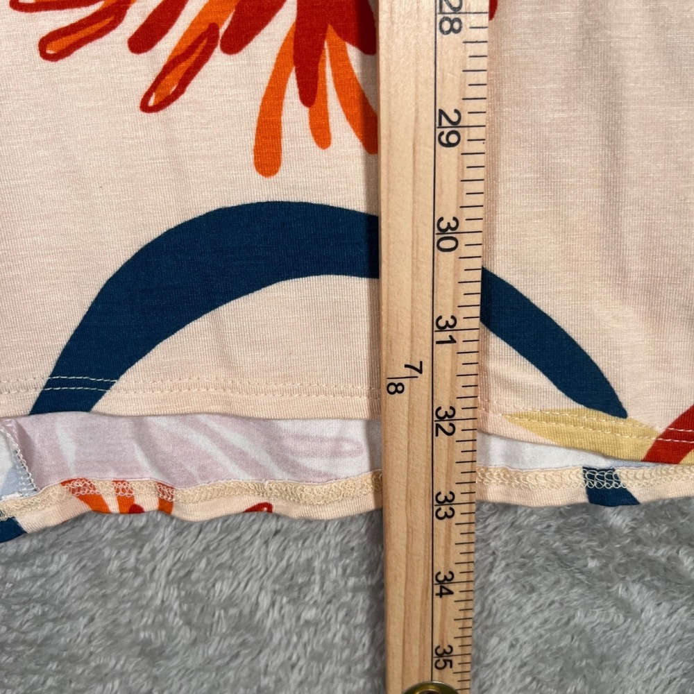 Ten Tomorrow Hawaii Tracey Shirt Dress Womens Small Lehua 3/4 Sleeve Casual NWT - Picture 9 of 10